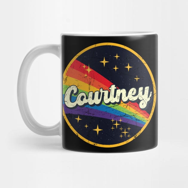 Courtney // Rainbow In Space Vintage Grunge-Style by LMW Art